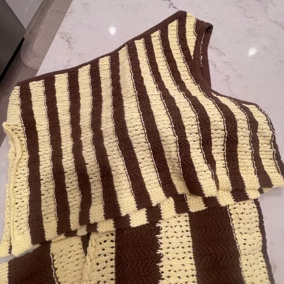 FREE PEOPLE EST CABANA CROCHET SET!! Top and bottom!!! New! L - Picture 9 of 9